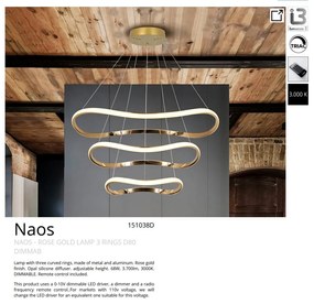 Lustra Led suspendata cu telecomanda Naos