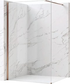 Paravan de dus Rea Flexi Transparent 70 cm cupru periat