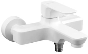 Baterie albă pentru cadă cu montare pe perete (2 ieșiri) Spy – Sapho