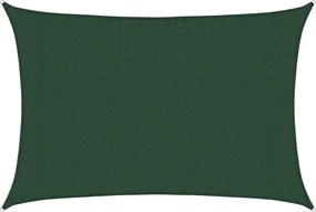vidaXL Parasolar, verde închis, 3x4,5 m, HDPE, 160 g/m²