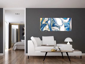 Tablou - Valuri de marmură (120x50 cm)