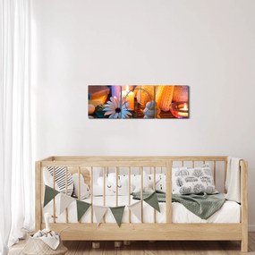 Tablou - Momentul odihnii (cu ceas) (90x30 cm)