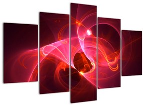 Tabloul modern cu abstacție roz (150x105 cm)