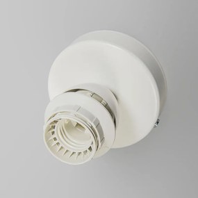 Plafoniera moderna alba cu abajur negru 45 cm - Combi