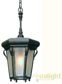 Pendul iluminat exterior din fier forjat, HL 2580