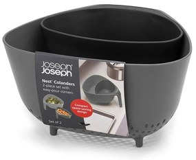 Strecurătoare compactă Joseph Joseph Colanders, gri