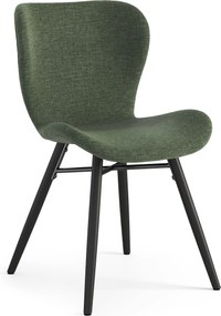 MAZZONI EXPORT ALTEA Verde (țesătură Rio 140) / picioare negre – SCAUN MODERN PENTRU LIVING / SUFRAGERIE / BUCĂTĂRIE / BIROU