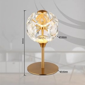 Globo 16047T - Lampă de birou LED VIRINA LED/8W/230V 3000K aurie