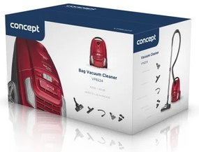Aspirator cu sac Concept VP8224 REFRESH 3,5 l 700W/230V roșu