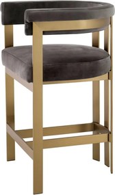 Scaun de bar design LUX, Counter Stool Clubhouse gri