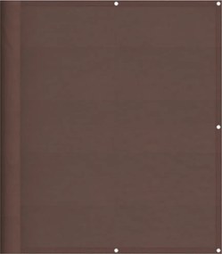 vidaXL Paravan de balcon, maro, 120x1000 cm, 100% poliester oxford