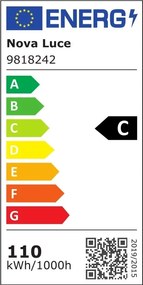 Lustra LED aplicata design modern geometric GABBIA auriu NVL-9818242