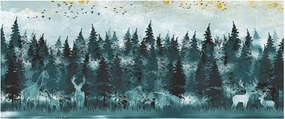 Tablou - Animale din pădure (120x50 cm)