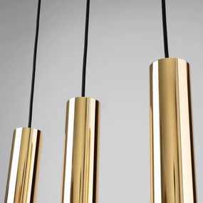 Lustră pe cablu Sollux SL.1201 LAGOS 3xGU10/10W/230V auriu