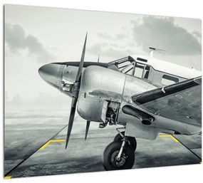 Tablou pe sticlă - Avion (70x50 cm)