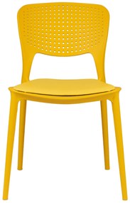 TODO Galben cu pernă galbenă - SCAUN MODERN PENTRU BUCĂTĂRII, GRĂDINI, CAMERE DE CAFEA (FIXE)
