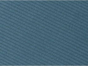 Canapea albastră cu tapițerie din catifea reiată 242 cm Giorgia – Bobochic Paris