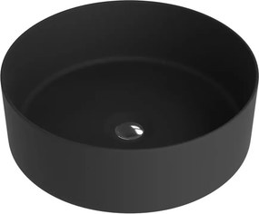 Lavoar pe blat Rune Thora rotund 37 cm negru mat