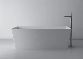 Cada baie freestanding dreptunghiulara, compozit, 159 x 65 cm, Cast Marble Cairo