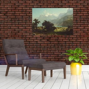 Tablou - Albert Bierstadt, Lake Lucerne, reproducere (90x60 cm)