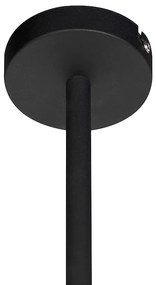 Lampă modernă suspendată neagră reglabilă cu 6 lumini - Lofty