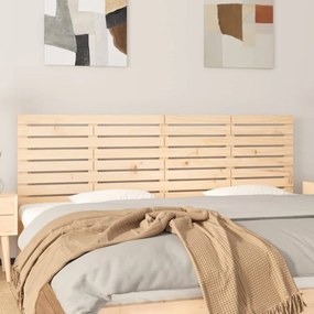 824753 vidaXL Tăblie de pat pentru perete, 186x3x63 cm, lemn masiv de pin