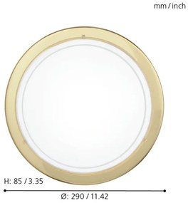 EGLO 83157 - Plafoniera pe lant1 1xE27/60W