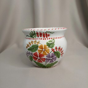 Ghiveci din ceramică model flori de câmp