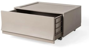 Cutie de depozitare modulară Wave Wood cu roți54,6 x 43,4 x 22 cm