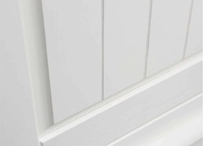 Dulap lemn masiv alb Linea, 108 × 65 × 190 cm
