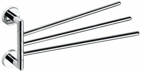SAPHO XR407 X-Round suport triplu pentru prosoape,rotativ, 45 cm, argintiu