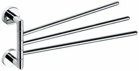 SAPHO XR407 X-Round suport triplu pentru prosoape,rotativ, 45 cm, argintiu