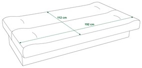 Canapea două locuri Pinnacle (Gri + Negru). 1056813