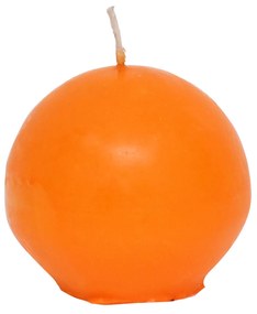 Lumanare glob portocalie 7 cm