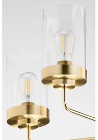 Jupiter 2087 - Lustru cu tija RAMIREZ 3xE27/15W/230V auriu/negru