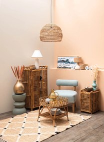 Dulap lucrat manual din rattan, cu 2 uși și 3 rafturi, "Harmonie", 56x38x110 cm