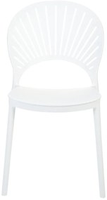 Set 4 buc scaune de sufragerie Ostza (alb). 1081823