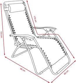 Fotoliu de relaxare Avenberg SOFIA / DALLAS - bej