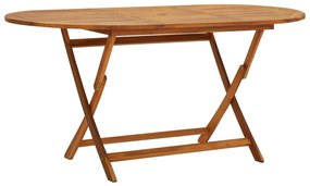 41816 vidaXL Masă de grădină, 160 x 85 x 75 cm, lemn masiv de acacia