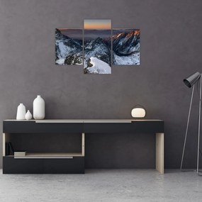 Tablou - Răsărit de soare în munți (90x60 cm)