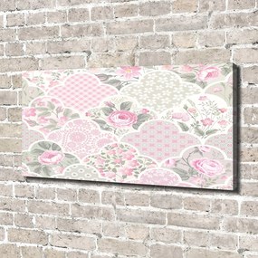 Tablou pe pânză canvas Trandafiri si ornamente