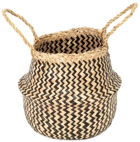 Coş depozitare din iarbă de mare Compactor Zic Zac, ⌀ 27 cm