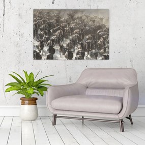 Tablou - Turmă de antilope sălbatice (90x60 cm)