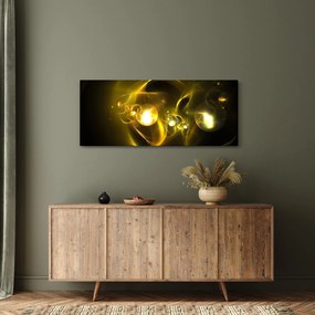 Tabloul abstract cu bile galbene (120x50 cm)