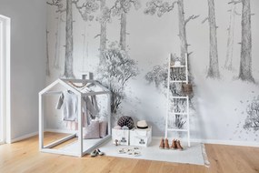 Fototapet, Forest Memories, Graphite, Rebel Walls