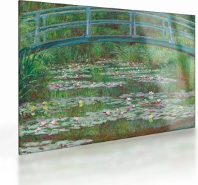 Tablou pe sticlă - Claude Monet, The Japanese Footbridge, reproducere (70x50 cm)