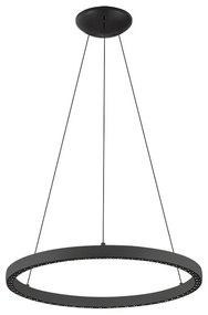 Lustra LED design circular, Diametru 62,8cm, RIUMAR negru, MA-8673