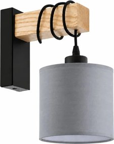 BRILAGI - Aplică de perete NUBILA 1xE27/60W/230V maro/negru/gri deschis