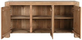 Bufet, natur, din lemn de pin reciclat, Rustique