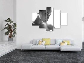 Tablou - Portretul femeii, alb- negru (150x105 cm)